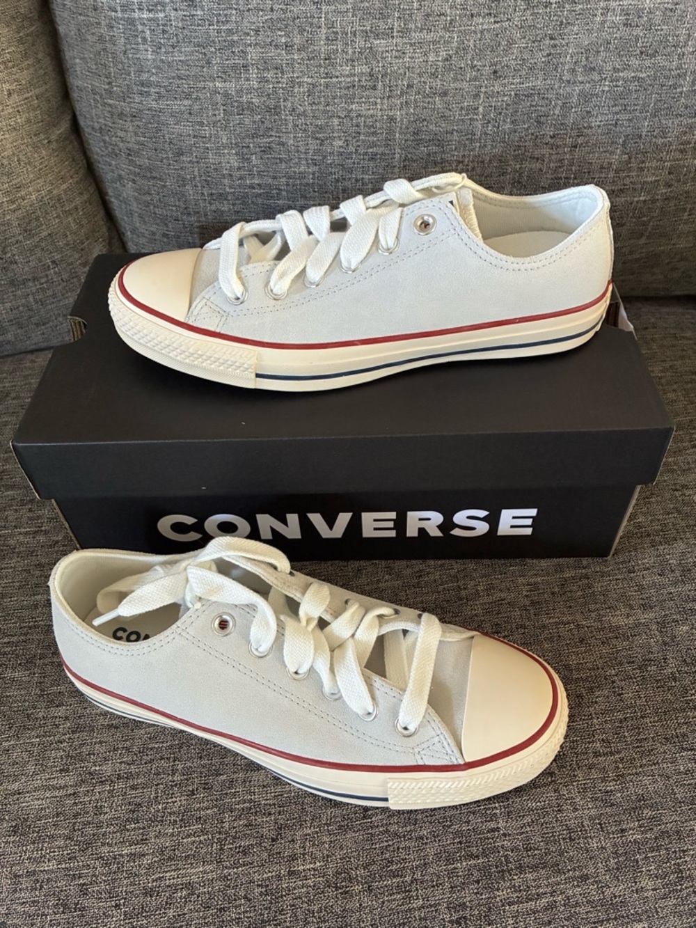Grey Converse Low Top Sneakers